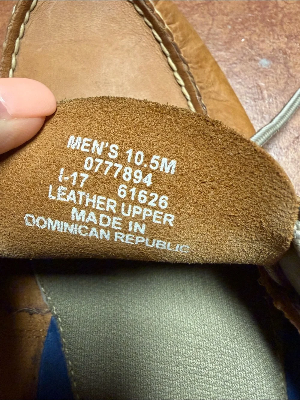 Sperry Men’s Tan Leather 2-Eye Boat Shoes